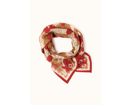 Big foulard Dupatta Zinnia Fiesta APACHES