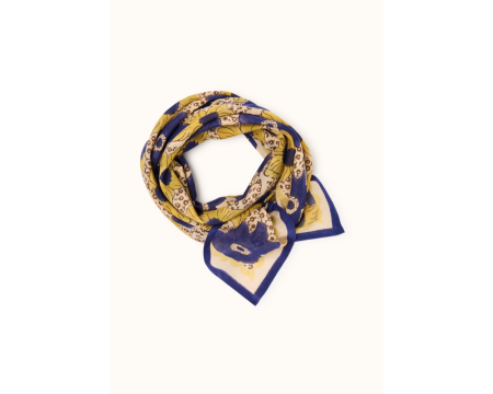 Big foulard Dupatta Zinnia Mauve APACHES