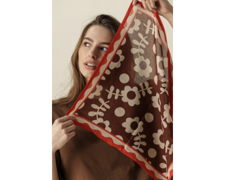 Small foulard Paolo Brown APACHES
