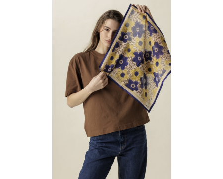 Small foulard Zinnia Mango APACHES