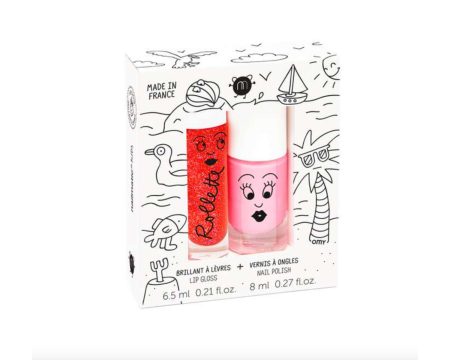 Coffret - Holidays - rollette fraise + vernis