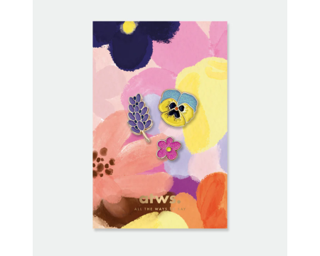 Pin's - Trio Flowers ALL THE WAYS TO SAY