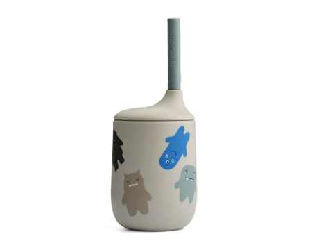 Gobelet avec paille en silicone - Ellis Sippy Cup - Monster - LIEWOOD