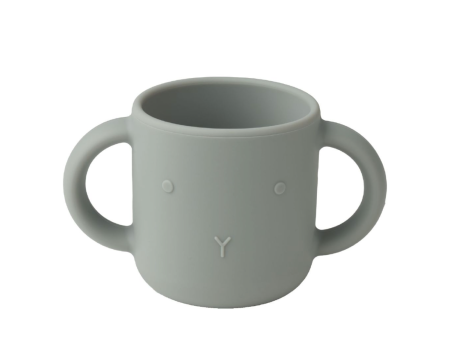 Tasse en silicone avec 2 anses GENE - Rabbit/dove Blue - LIEWOOD