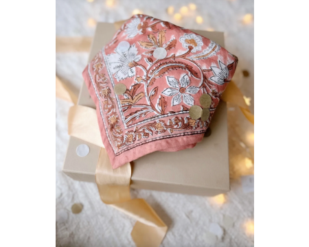 Small foulard Delhi Blush SO FAMILY