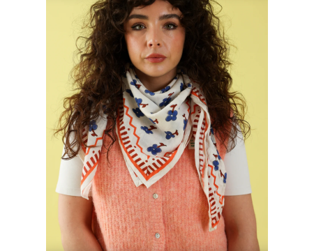 Big foulard Sky bloom MAISON AUGUSTIN