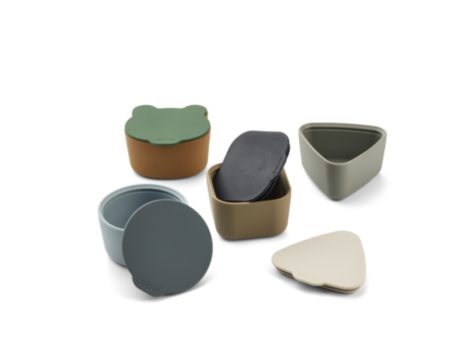 Snack Box (lot de 4) - Blue Multi mix - LIEWOOD