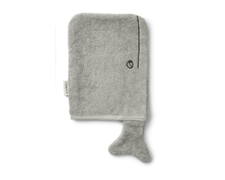 Gant de toilette Sylvester - Baleine/Vert - LIEWOOD