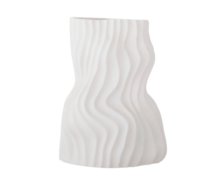 Vase Sahal Blanc en céramique - BLOOMINGVILLE