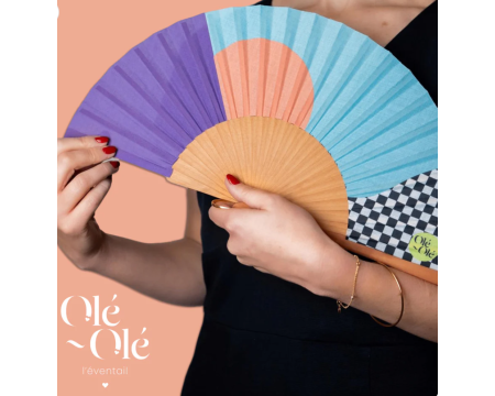 Éventail Turquoise - Olé Olé