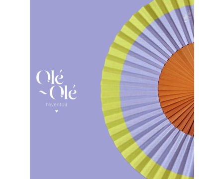 Éventail Mauve Lime - Olé Olé