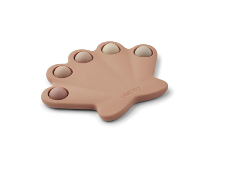 Jouet en silicone Anne Pop toy Coquillage Rose Tuscany - LIEWOOD