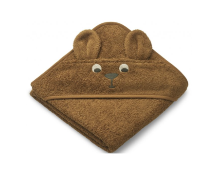 Serviette bébé à capuche - Kangourou Gold Caramel - LIEWOOD