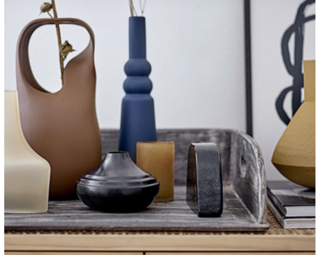 Vase MARI noir en métal - BLOOMINGVIILLE