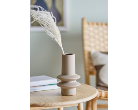 Vase ISOLD en grès - beige - BLOOMINGVILLE
