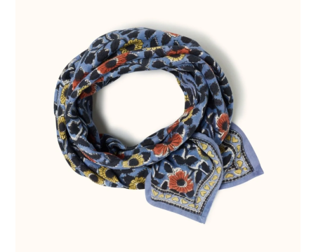 Big foulard Latika Coeur Iris APACHES