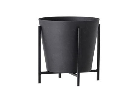 Cache-pot mini sur pied Noir
