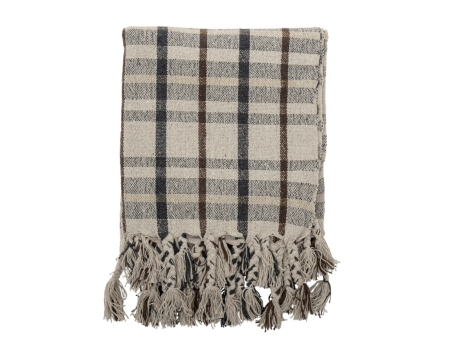 Plaid en coton recyclé - BLOOMINGVILLE