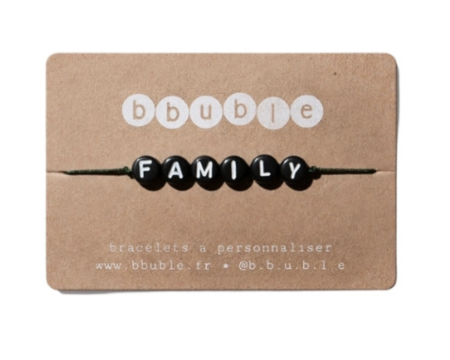 Bracelet Homme Iconique "Family" - Cordon Kaki - Bbuble