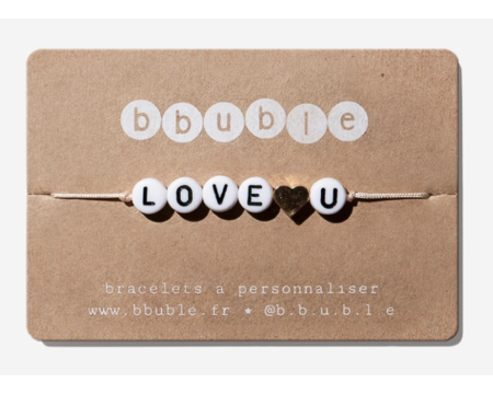 Bracelet Femme iconique "love♡u" - BBbuble