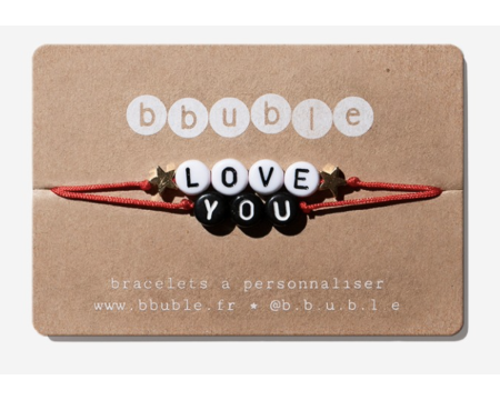Duo de bracelets "LOVE YOU" - 2 étoiles - BBbuble