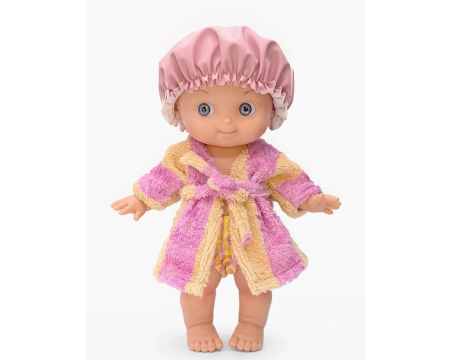 Alice à la maison et son ensemble de bain rayé rose MINIKANE