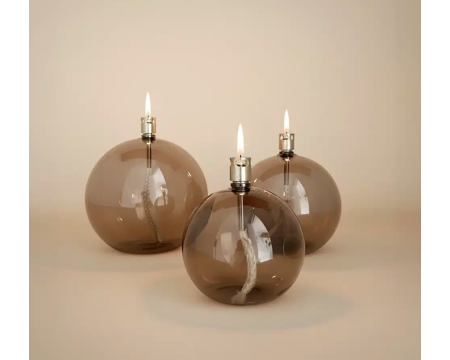 Lampe à huile Ronde Champagne - PERI DESIGN