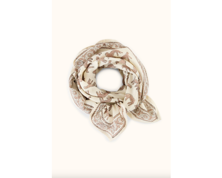 Big foulard Latika Bengale Latte APACHES