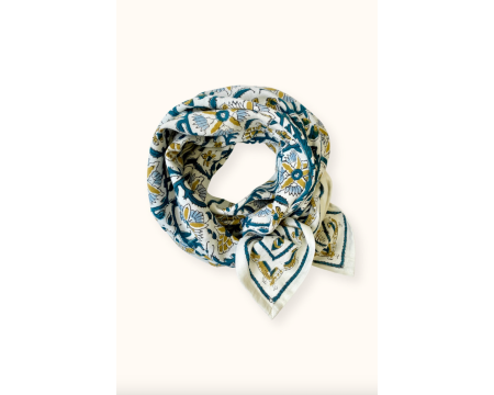Big foulard Latika Bird Sable APACHES