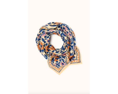 Big foulard Latika Coeur Bleu Royal APACHES