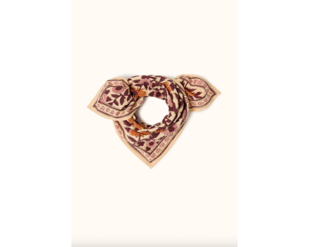 Small foulard Manika Coeur Flamingo APACHES
