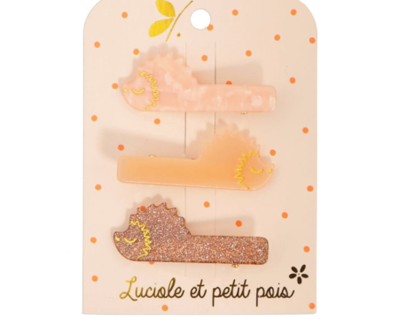 Trio de barrettes Hérisson 