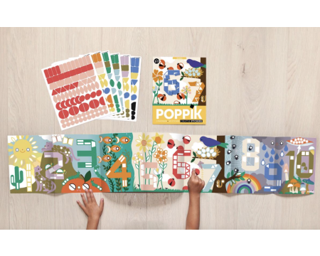 Poster panorama en stickers - POPPIK - Chiffres