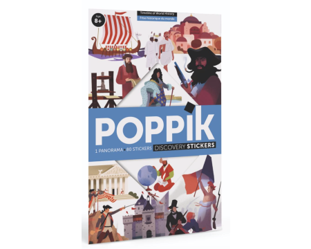Poster panorama en stickers - POPPIK - frise historique du monde