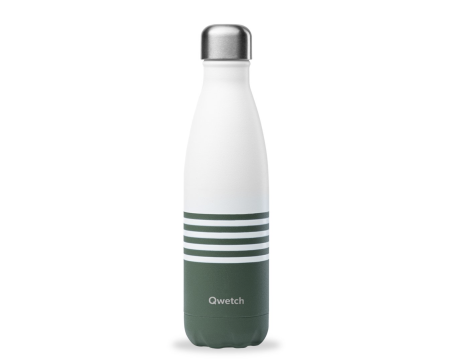 Bouteille Isotherme Marinière bleu, rouge ou kaki 500 ml QWETCH