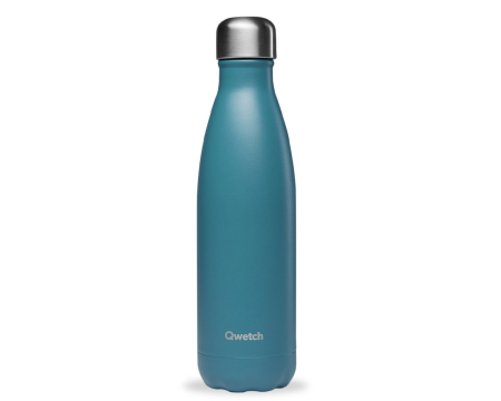 Bouteille isotherme Bleu canard 500 ml QWETCH