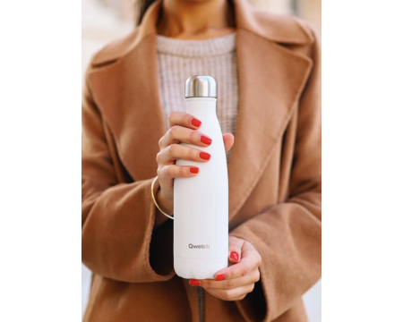 Bouteille isotherme blanc mat 500 ml QWETCH