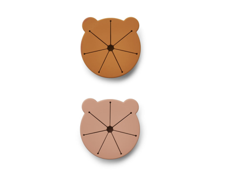 Lot de 2 bols snacking KELLY - LIEWOOD Vieux rose/moutarde