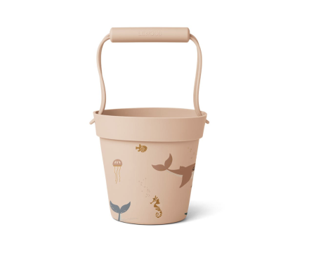 Seau de plage LINDA - sea creature, rose