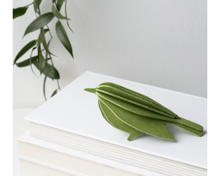 Oiseau LOVI, 8 (vert), 12 (naturel) ou 16 cm (noir)