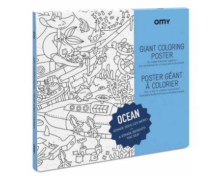 Poster géant à colorier - OCEAN - OMY