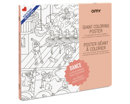 Poster géant à colorier - DANCE - OMY