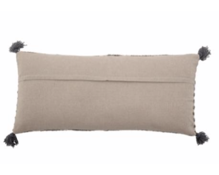 Long coussin en coton, modèle JEM