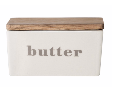 Beurrier Butter en grès BLOOMINGVILLE