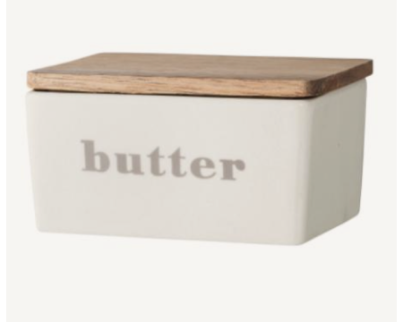 Beurrier Butter en grès BLOOMINGVILLE