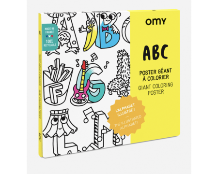 Poster géant à colorier - ABC - OMY