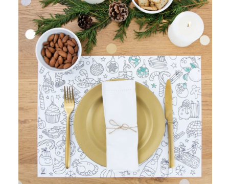 Sets de table NOËL à colorier OMY