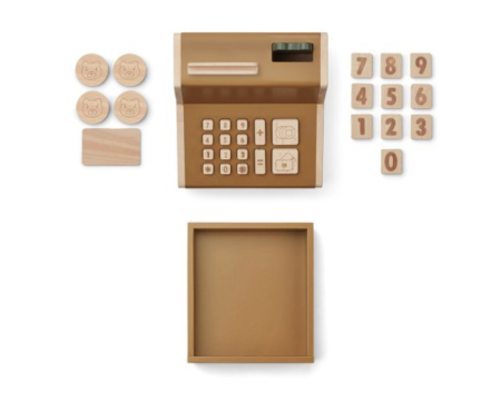 Caisse enregistreuse en bois Caramel