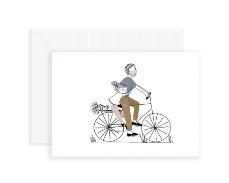 Carte Balade à Vélo Papa Fille - MY LOVELY THING