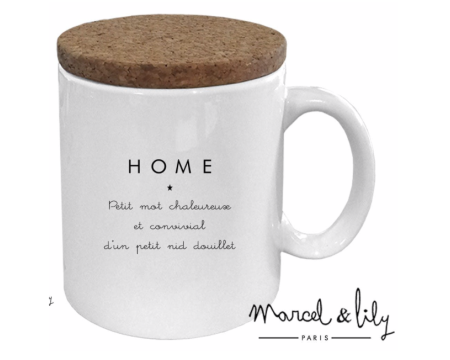 MUG COUVERCLE EN LIÈGE "HOME"